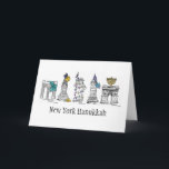 New York City Hanukkah Chanukah Helgdag NYC Helgkort<br><div class="desc">Helgdag-kort med min ursprungliga illustration av "New York Hanukkah" från pennan och bläck. Kortet omfattar Chrysler-Byggnaden, Empire state-Byggnaden, Washington Square Arch, Brooklyn Bridge och Frihetsgudinnan "klädd" för vinterhelgdagarna. Ser du inte vad du är tittar för? Behöver du hjälp med anpassning? Kontakta Rebecca för att få något designat bara för dig....</div>