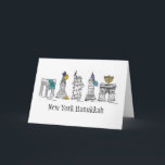 New York City Hanukkah Chanukah Helgdag NYC Helgkort<br><div class="desc">Helgdag-kort med min ursprungliga illustration av "New York Hanukkah" från pennan och bläck. Kortet omfattar Chrysler-Byggnaden, Empire state-Byggnaden, Washington Square Arch, Brooklyn Bridge och Frihetsgudinnan "klädd" för vinterhelgdagarna. Ser du inte vad du är tittar för? Behöver du hjälp med anpassning? Kontakta Rebecca för att få något designat bara för dig....</div>
