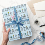 New York City Hanukkah NYC Chanukah Helgdag Blue Presentpapper<br><div class="desc">En originalillustration av New York City-markeringar "klädd" för julhelgen med penna och bläck. Perfekt för Hanukkah! Denna illustration finns även på andra produkter. Ser du inte vad du är tittar för? Behöver du hjälp med anpassning? Kontakta Rebecca för att få något designat bara för dig.</div>