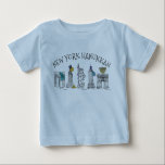 New York City Hanukkah NYC Jewish Helgdag Chanukah Tröja<br><div class="desc">En originalillustration av en rad klassiska New York City-märken, "klädd" för julhelgen, finns i bläck. Underbar för alla som bor i kärlek NYC! Denna design finns också tillgänglig för andra produkter. Det finns också många ytterligare livsmedelsutskrifter från denna butik. Ser du inte vad du är tittar för? Behöver du hjälp...</div>