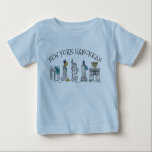 New York City Hanukkah NYC Jewish Helgdag Chanukah Tröja<br><div class="desc">En originalillustration av en rad klassiska New York City-märken, "klädd" för julhelgen, finns i bläck. Underbar för alla som bor i kärlek NYC! Denna design finns också tillgänglig för andra produkter. Det finns också många ytterligare livsmedelsutskrifter från denna butik. Ser du inte vad du är tittar för? Behöver du hjälp...</div>