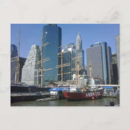 New York City Harbor Boats Vykort