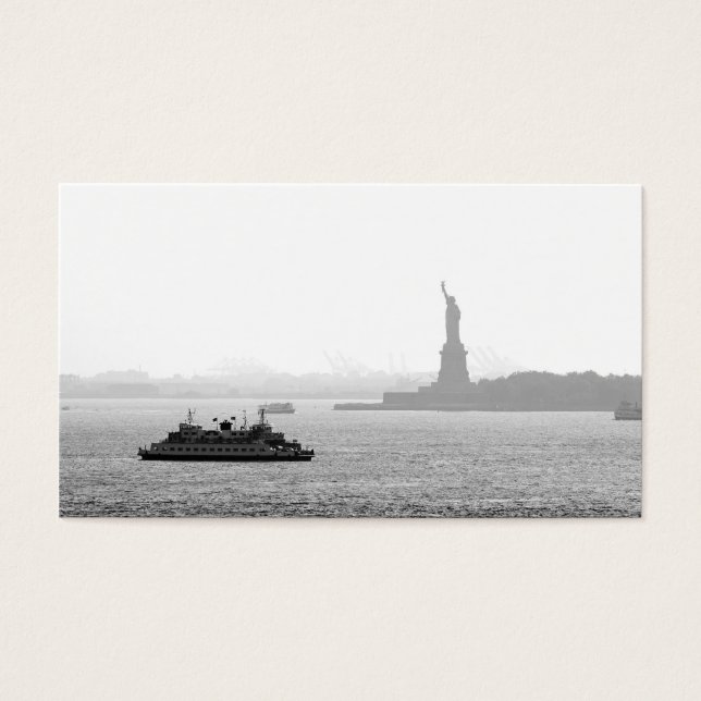 New York City Harbour - Frihetsgudinnan Visitkort (Framsidan)