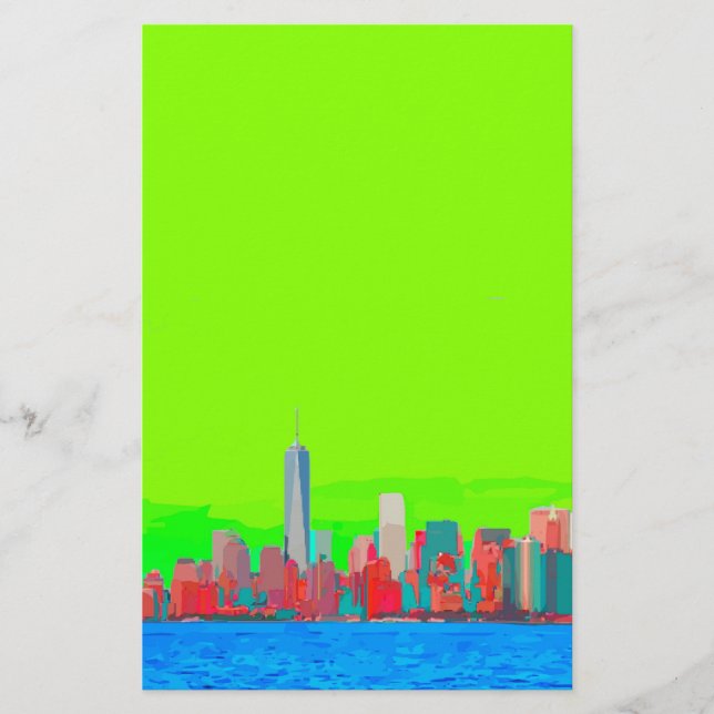 New York City Himlar Line Brevpapper (Framsida)