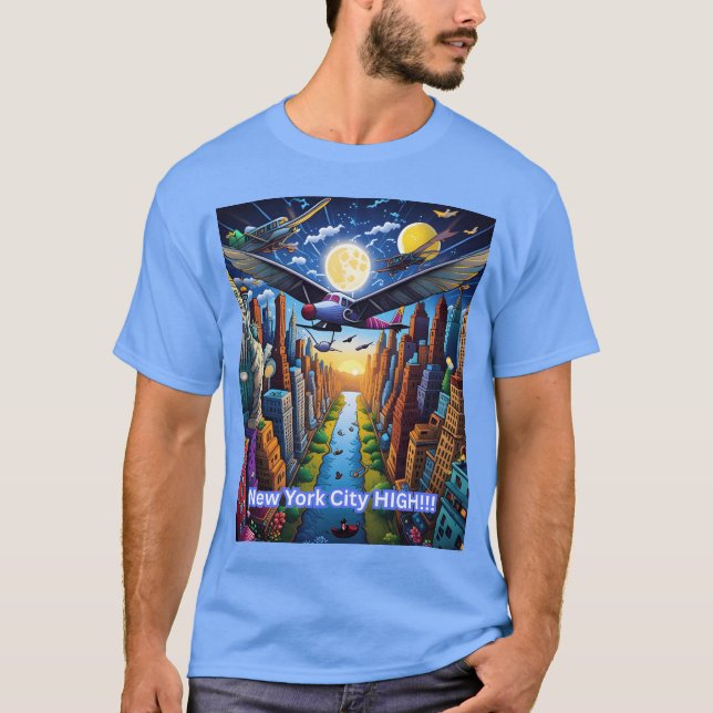 New York City hög flicka T Shirt (Framsida)