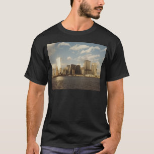 New York City horisont för 9/11 tvillingbröder T Shirt