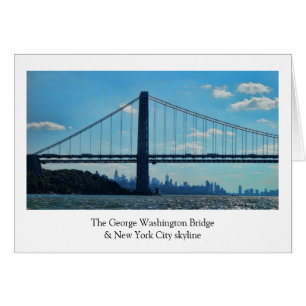 New York City horisont, George Washington Hälsningskort
