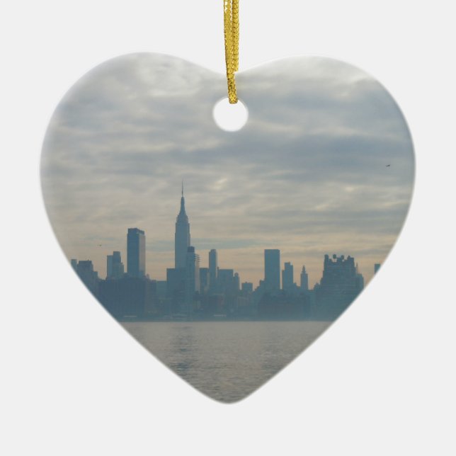 New York City horisont Julgransprydnad Keramik (Framsidan)