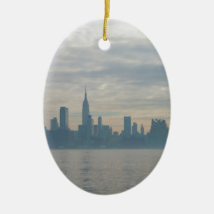 New York City horisont Julgransprydnad Keramik