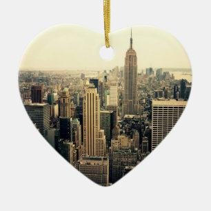 New York City horisont Julgransprydnad Keramik