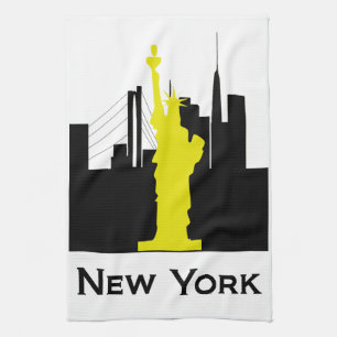 New York City horisont Kökshandduk