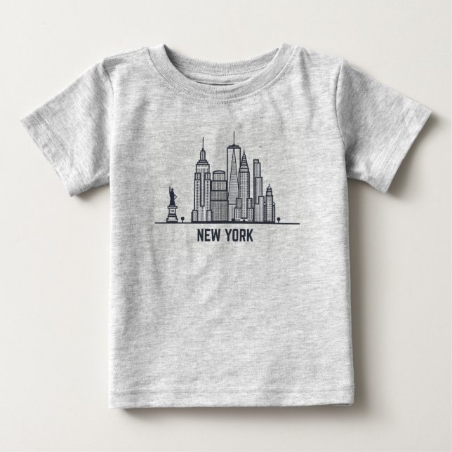 New York City horisont Tee (Framsida)