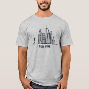 New York City horisont Tee Shirt