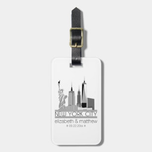 New York City horisontbröllop Bagagebricka