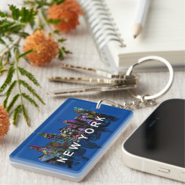 New York City i graffiti Keychain