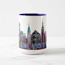 New York City i graffiti Two-Tone Coffee Mugg