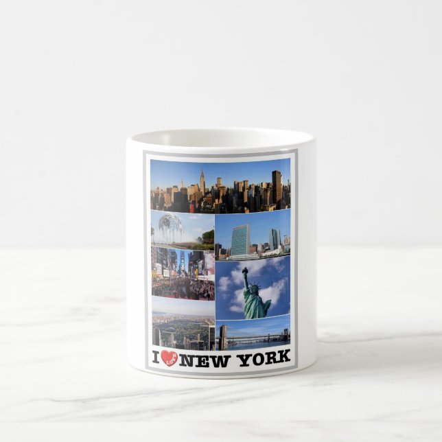 New York City - I Kärlek - Förenade Stater - Kaffemugg (Center)
