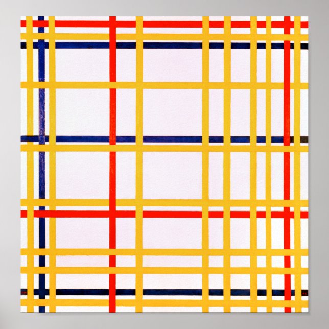 New York City I | Piet Mondrian | Poster (Framsidan)