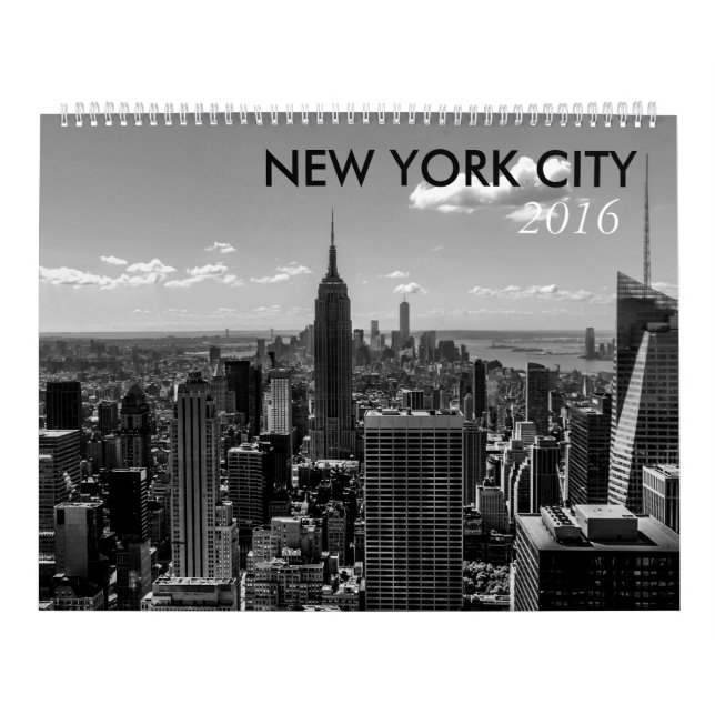 New York City Iconic svartvita foto Kalender (Omslag)