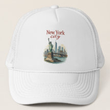 New York City – Ikonisk Staty & Siluett Hatt