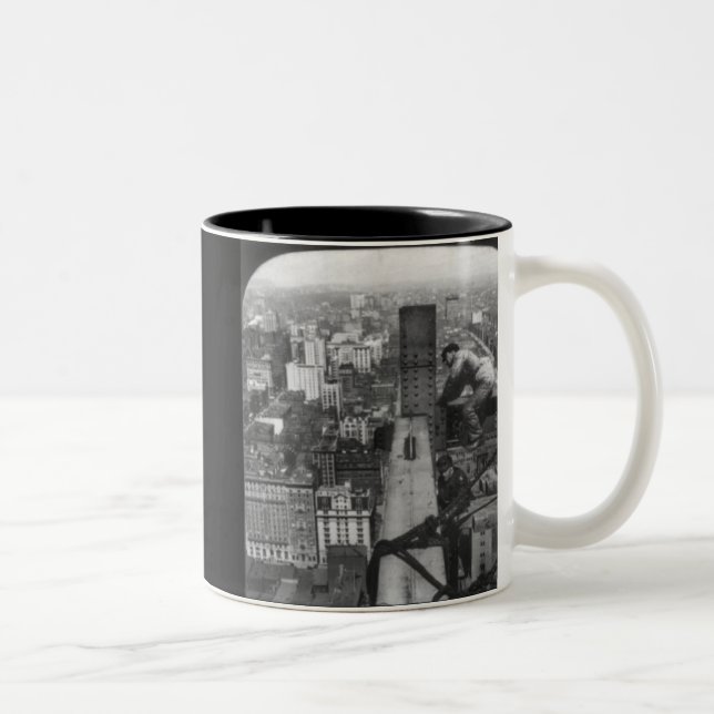 New York City järnarbetare Två-Tonad Mugg (Höger)