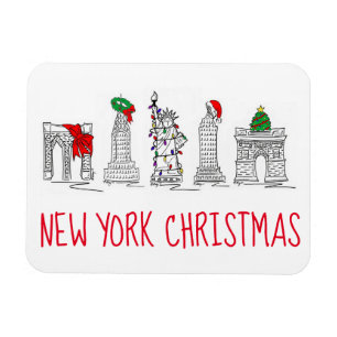 New York City jul NYC Helgdag Landmarks Magnet