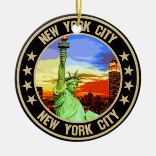 New York City Julgransprydnad Keramik