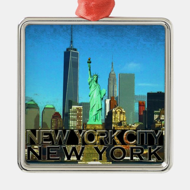 New York City Julgransprydnad Metall (Framsidan)