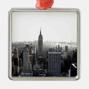 New York City Julgransprydnad Metall