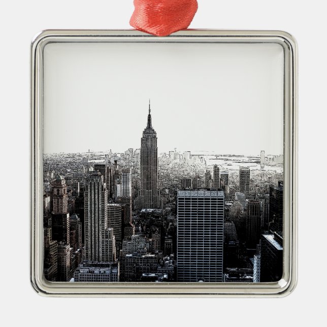 New York City Julgransprydnad Metall (Framsidan)