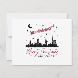 New York City julresa, God Jul New  Inbjudningar
