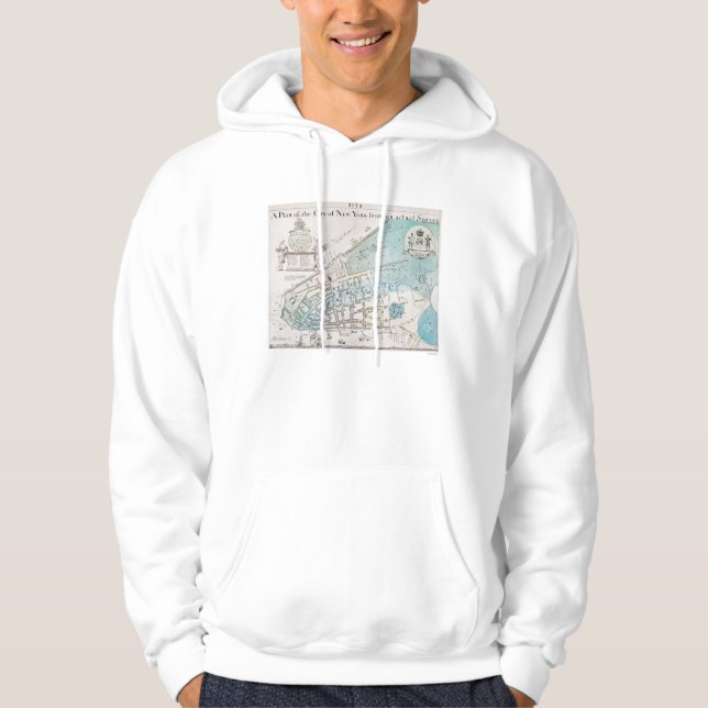 New York City karta, 1728 Hoodie (Framsida)