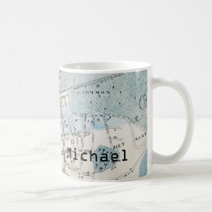 New York City karta, 1728 Kaffemugg