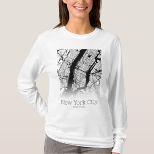 New York City Karta T Shirt