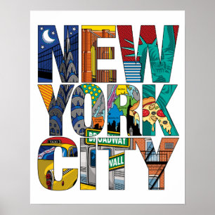 New York City konsttryck Poster