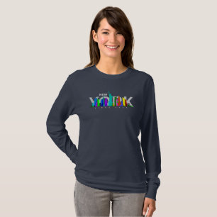 New York City Kvinnor Långärmad T Shirt