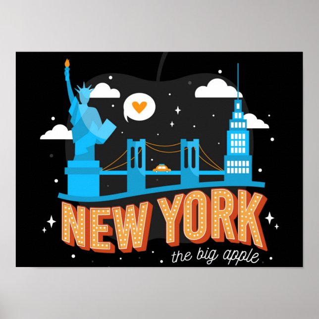 New York City Landmark Poster (Framsidan)