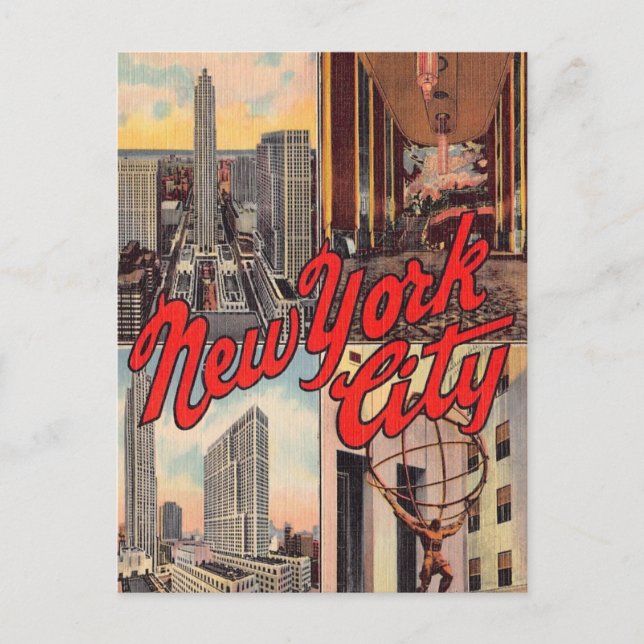 New York City Landmarks vykort (Framsida)