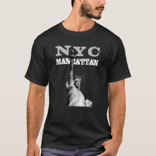 New York City Liberty Statue Nyc Manhattan Manar T Shirt