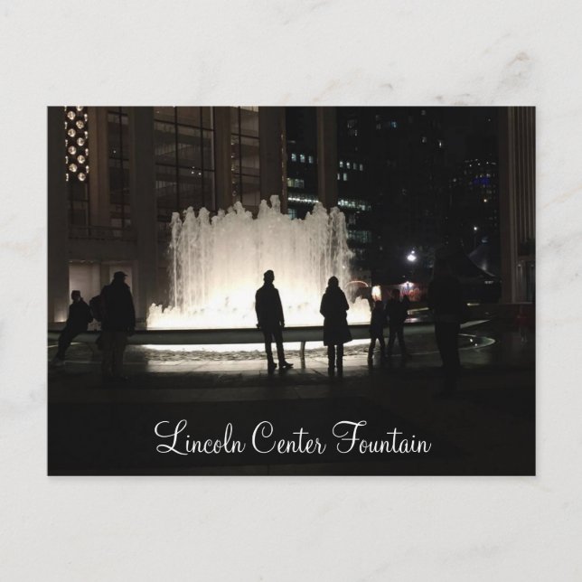 New York City Lincoln Center Par Watching Vykort (Framsida)