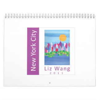 New York City - Liz Wang konstkalender 2011 Kalender