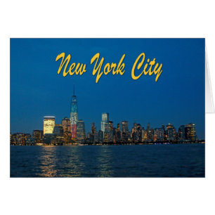 New York City Ljus Hälsningskort