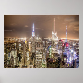 New York City Ljus Poster