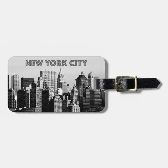 New York City Lower-Manhattan Pro Photo Bagagebricka (Horisontell Framsida)