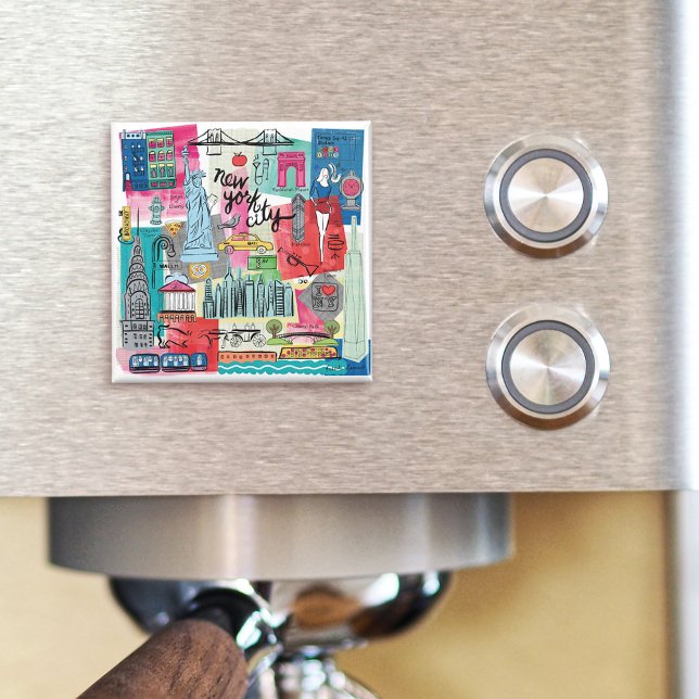 New York City Magnet (Magnet on coffee maker)