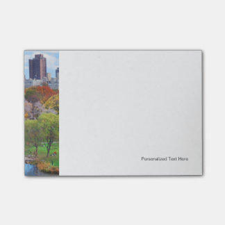 New York City Manhattan Central Park Panorama Post-it Block