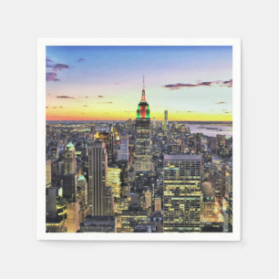 New York City Manhattan horisont Pappersservett