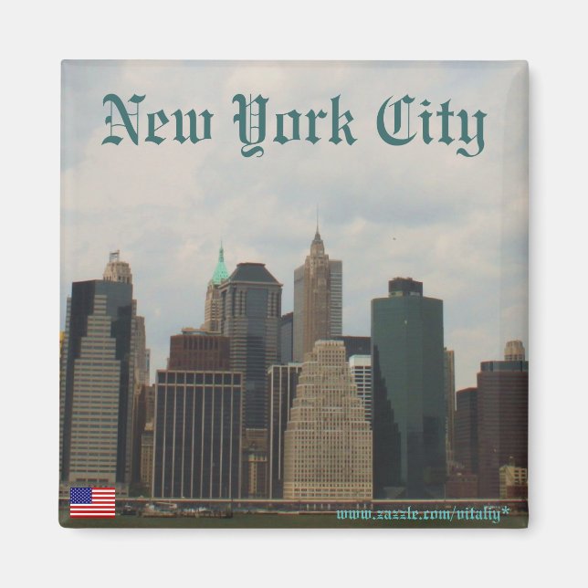 New York City Manhattan Magnet-design Magnet (Framsidan)