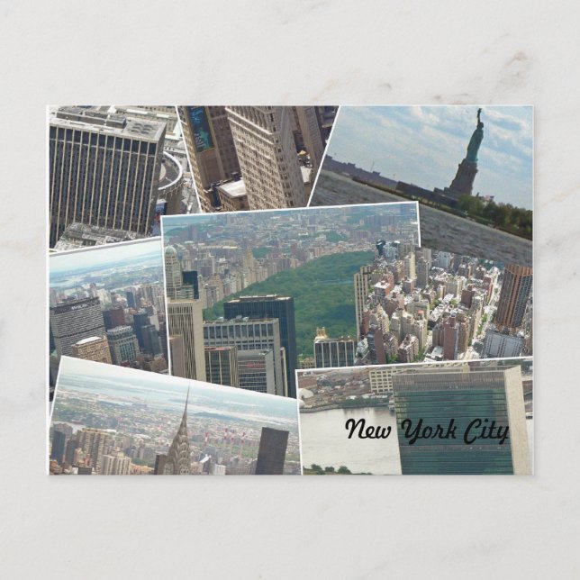 New York City Manhattan Multiview Vykort (Framsida)