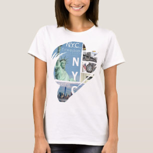 New York City Manhattan Nyc Liberty Statue Modern T Shirt
